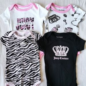 4 Juicy Couture onsies